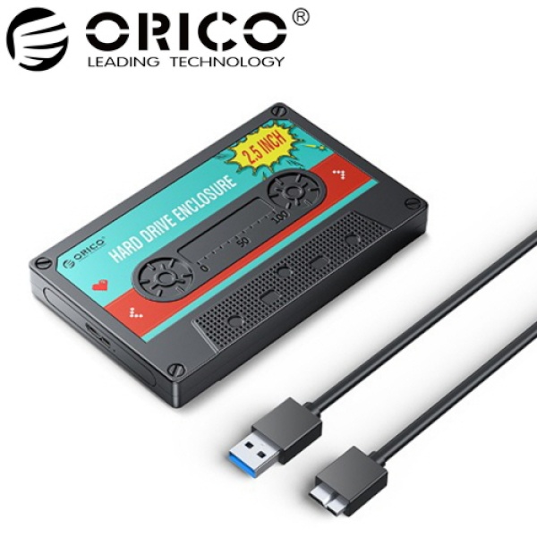 [ORICO] 6.35cm 외장케이스, 2580U3-V1 [SATA/USB3.0] [하드미포함]  [블랙] ▶ 2.5인치 ◀