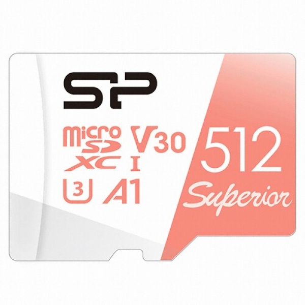 [실리콘파워] MicroSD, Superior UHS-I 4K UHD  [A1 V30 512G]
