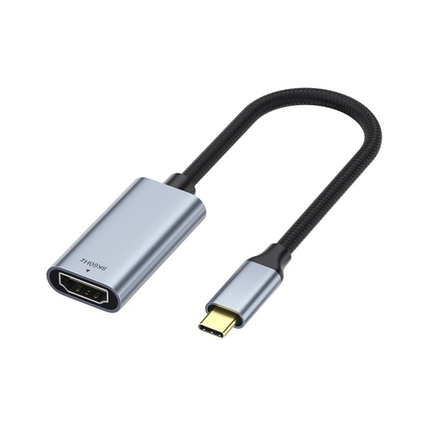 [Ytek] Type-C To HDMI 2.1 변환 컨버터 20cm 8K@60Hz  [YT-CH21F-02]