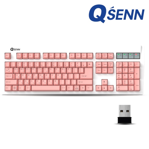 [QSENN] 무선키보드, SEM-DT35W 무선 윤활  [색상선택]