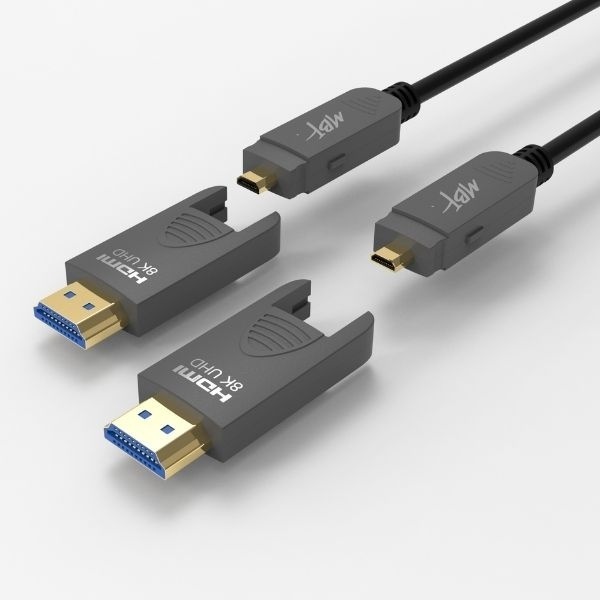 [MBF] HDMI to HDMI 2.1 광케이블, 배관용 양쪽 분리형 멀티소켓  10M [MBF-8KDAOC10][MB331]