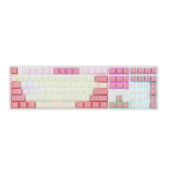[ABKO] 유선 무접점 키보드, KN10C,  45G [핑크/USB]