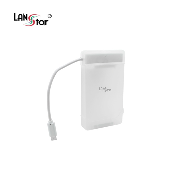 [LANStar] USB3.1(Type C) to 2.5형 SSD, HDD SATA 외장케이스, LS-HDD31  [하드미포함/투명]
