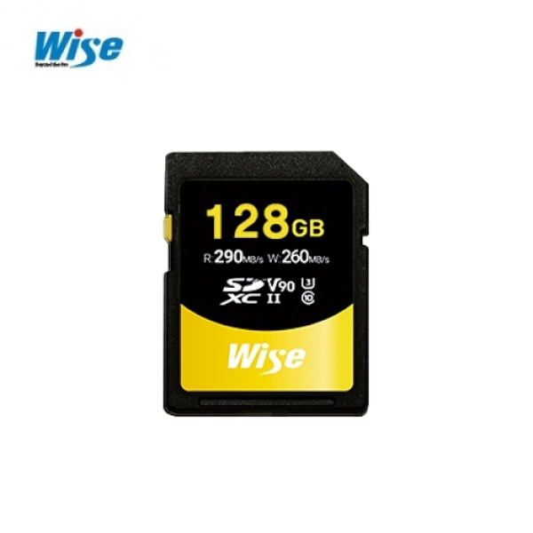 [Wise] SDXC UHS-II V90 - 128GB / 영화, 8K 영상, 전문 레코딩