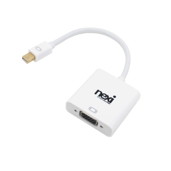 [NEXI] 넥시 Mini DP to VGA 컨버터, 오디오 미지원  [NX481] [NX-MDPVGC] [화이트]