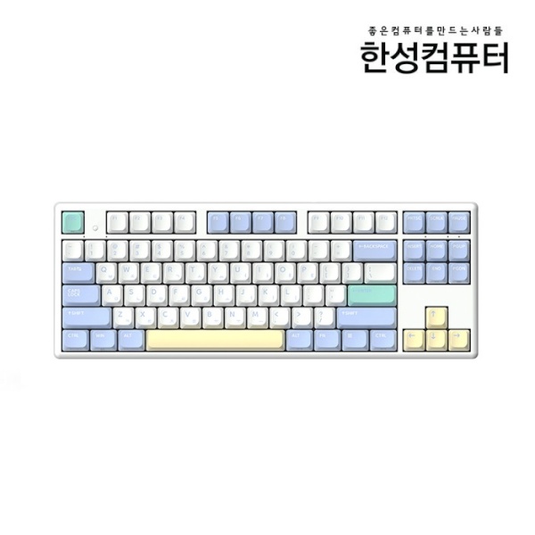 [한성컴퓨터] 유,무선.블루투스 무접점 미니키보드, GK893B PRO 동그리 8K, Forcelink [래피드트리거] [텐키리스]  [머랭/35G]