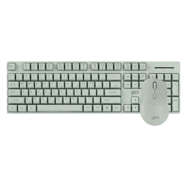 [G-Clicker] 무선 데스크탑 세트, 오피스프로 WMK60 스탠다드 M 무소음  [그린]