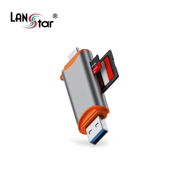 [LANStar] 랜스타 SD카드 리더기 USB3.0 A/C 듀얼 [LS-UACSD]