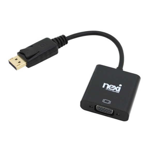 [NEXI] 넥시 DisplayPort to VGA 컨버터, 오디오 미지원  [NX480] [NX-DPVGC] [블랙]