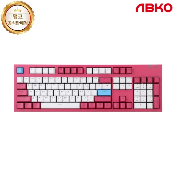[ABKO] 유선 기계식 키보드, K660P 프리미엄 무빙LED 축교환,  광축클릭 [마젠타/USB]