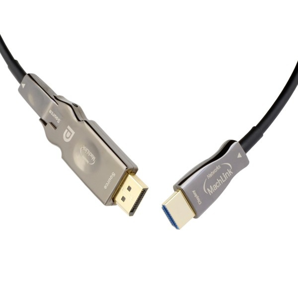[MachLink] DisplayPort 1.4 to HDMI 2.1 광케이블, 배관용 한쪽 분리형 멀티소켓,  ML-DP9H10 [10m]