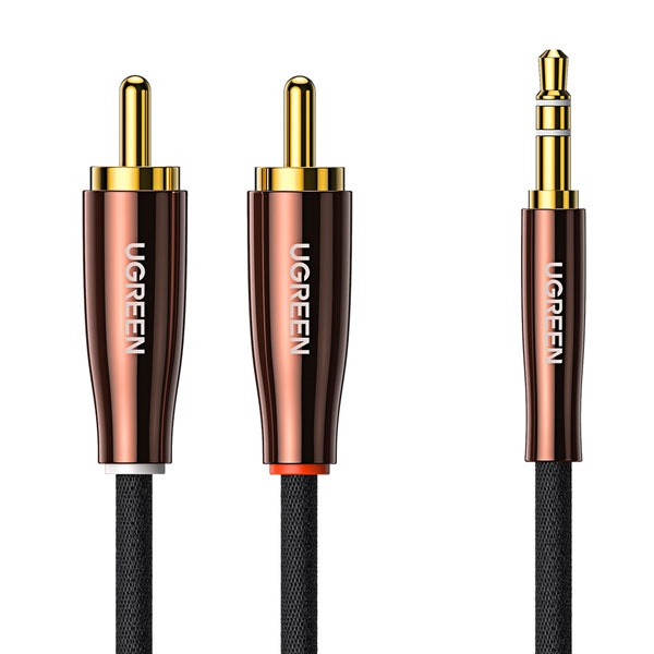 [Ugreen] 3.5 스테레오 to 2RCA 변환케이블,  [1m/U-80845]