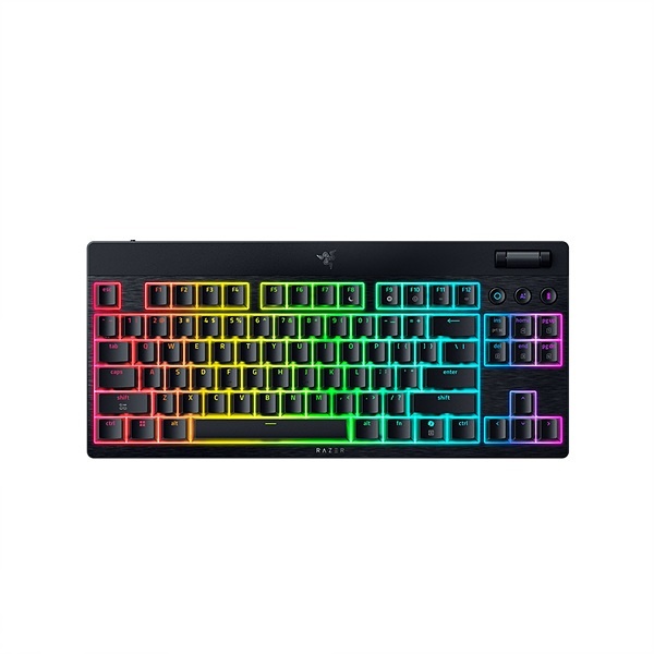 [RAZER] [레이저코리아] 무선 블루투스 기계식 키보드, BlackWidow V4 Low profile TKL HyperSpeed(블랙위도우V4)  US 그린스위치