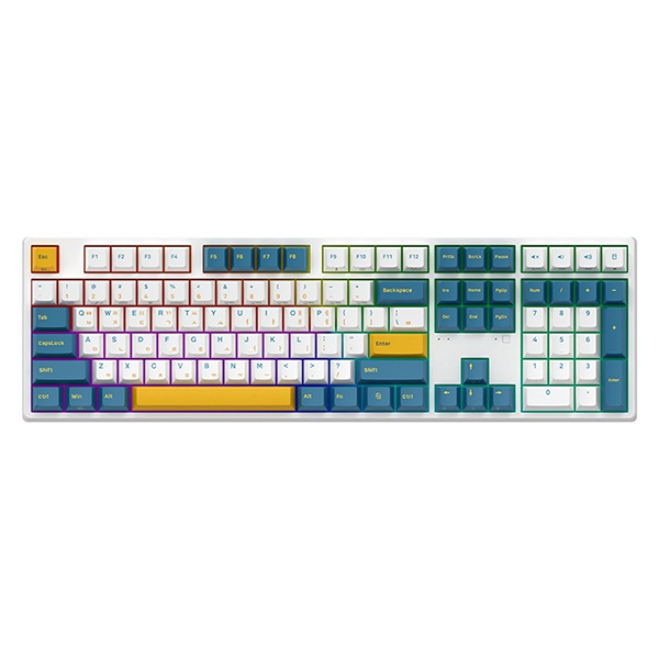 [ABKO] 유선 무접점 키보드, KN20C 삼색사출 PBT, 45G [크림베이지/USB]