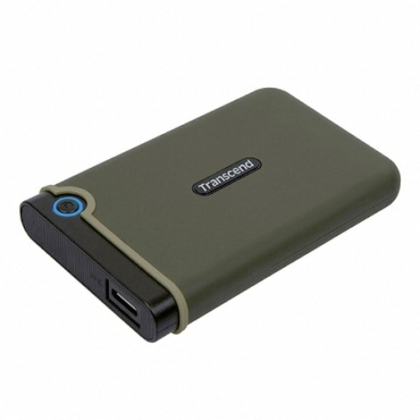 [Transcend] 외장HDD, StoreJet SJ25M3E 충격방지 [USB3.1]  [2TB/밀리터리그린]
