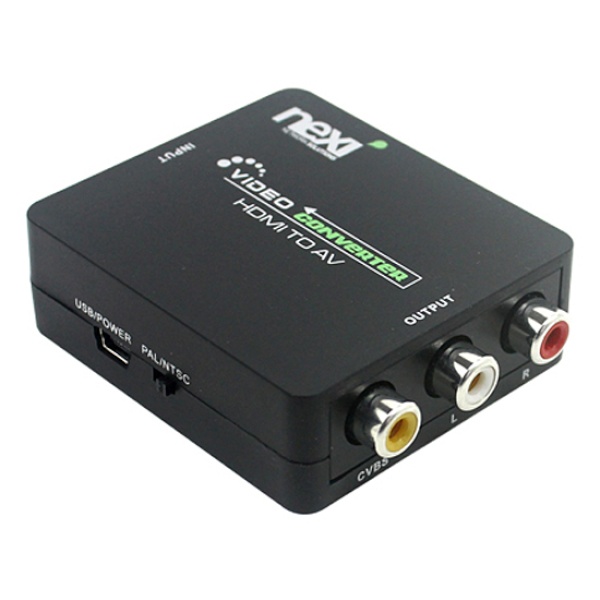 [NEXI] HDMI to 3RCA(AV) 컨버터,  NX-HD3RCA / NX433 [블랙]
