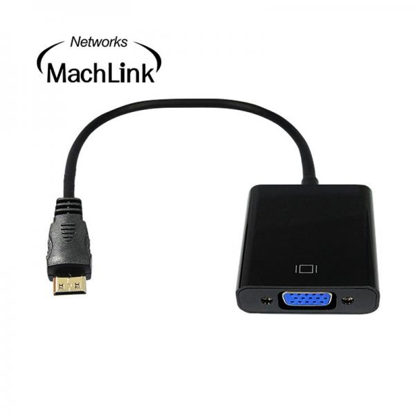 [MachLink] 마하링크 Mini HDMI to VGA 컨버터, 오디오 지원  [ML-HVC-D]