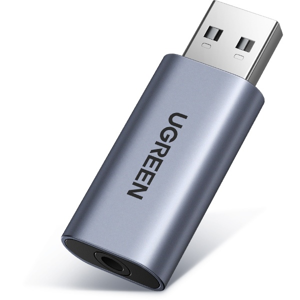 [Ugreen] USB-A 2.0 to 3.5 스테레오 컨버터, 오디오 지원  [U-80864]