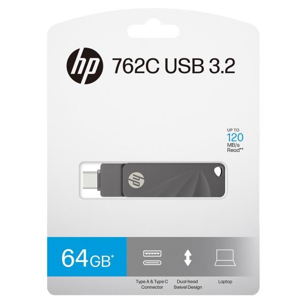 [HP] HP 762C OTG USB 3.2 Flash Drives 휴대용 저장장치 USB 메모리 드라이브 64GB