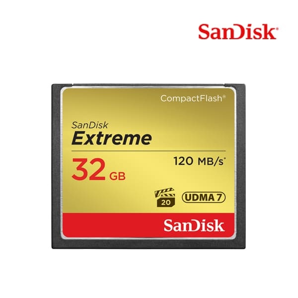 [SanDisk] CF, New Extreme  UDMA7, 800배속,120MBs  [32GB/SDCFXSB-032G]