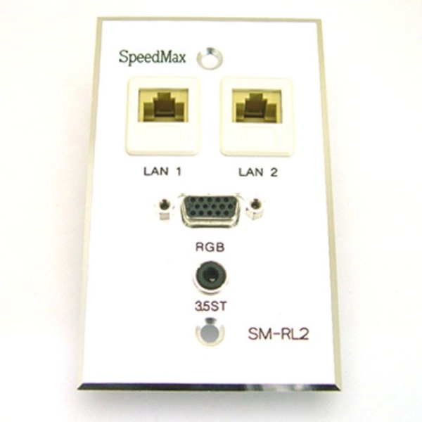 [SpeedMax] RGB 1구/LAN 2구/3,5스테레오 판넬 [SM-RLS2]
