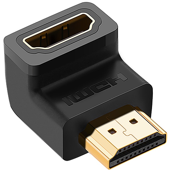 [Ugreen] 유그린 HDMI(M/F) 아래쪽 꺾임 젠더  [U-20109]