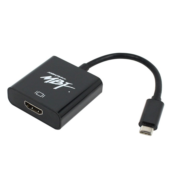 [MBF] 엠비에프 USB Type-C to HDMI 컨버터, 오디오 지원 [MBF-USBC19]  [블랙]