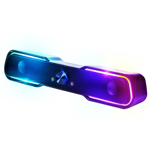 [로이체] [사운드바] RGB LED 게이밍 PC 스피커 RSB-G5000  [블랙]