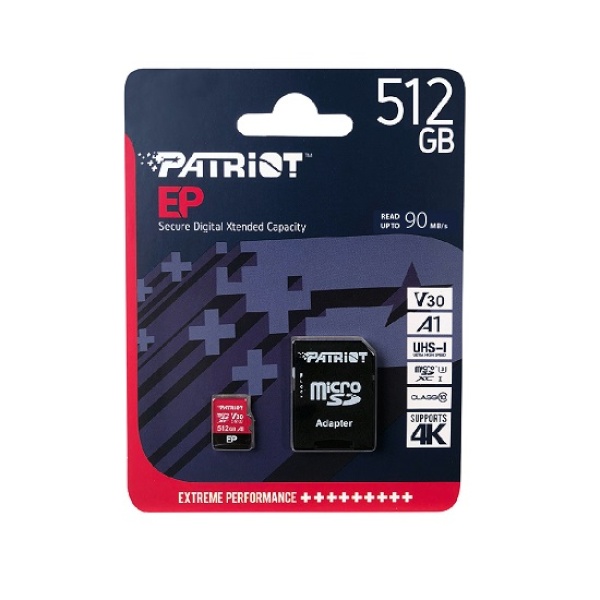 [PATRIOT] [PATRIOT] EP Series MicroSDXC V30 A1  512GB