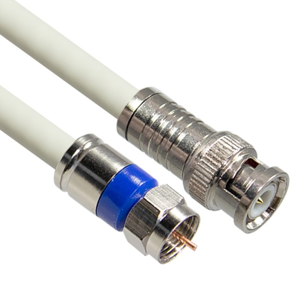 [MachLink] 마하링크 국산 고급형 BNC to RF 5C 동축 케이블  [2M/화이트] [MLZ-WBR020]