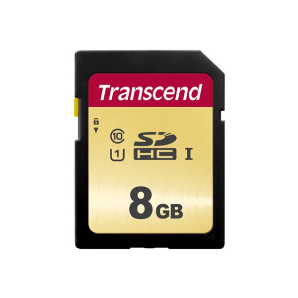 [Transcend] SD카드, 500S MLC  8GB [SDHC, CLASS 10, UHS-I U1]