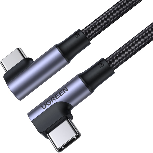 [Ugreen] USB2.0 CM-CM 양쪽꺾임 고속충전 케이블 100w  [U-70696/1m]