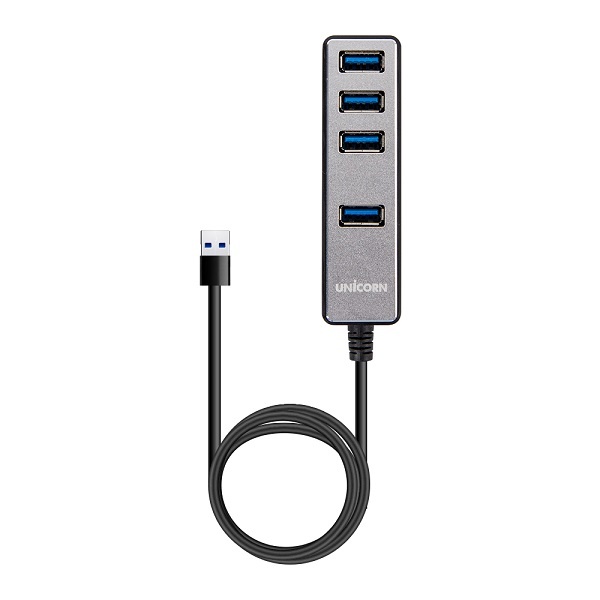 [서진네트웍스] 유니콘 4포트 무전원 USB3.1허브 1.8M케이블 LH-4500A