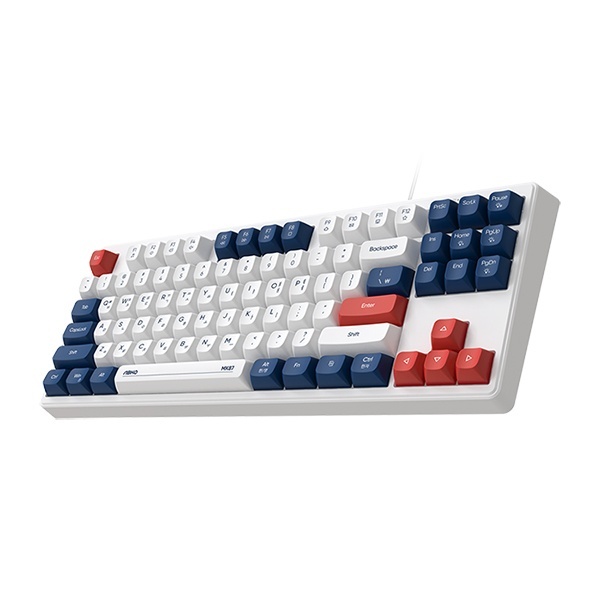 [ABKO] 유선 미니키보드, MK87 저소음 텐키리스 [네이비/USB]