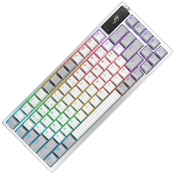 [ASUS] 유.무선 기계식 키보드, ROG AZOTH WHITE (로그 아조스 화이트 ) [제이웍스정품] [화이트/USB] [NX STORM축]