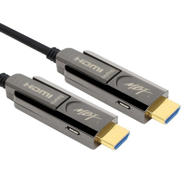 [MBF] HDMI to HDMI 2.0 광케이블, 배관용 양쪽 분리형 멀티소켓,  MBF-DAOC2030 [30m]