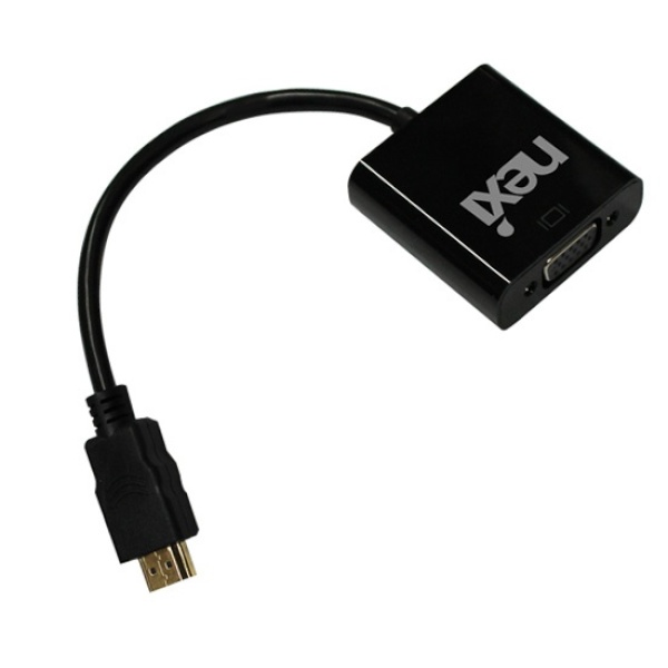 [NEXI] 넥시 HDMI to VGA 컨버터, 오디오 미지원  [NX181] [NX-HV01] [블랙]