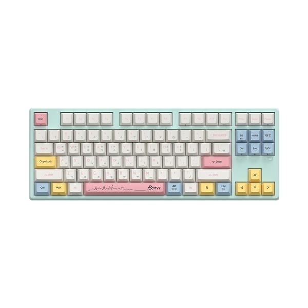 [ABKO] 유선,블루투스 무접점 키보드,KN35BT TKL, 45G [8K 염료승화][래피드트리거] [텐키리스]  베른