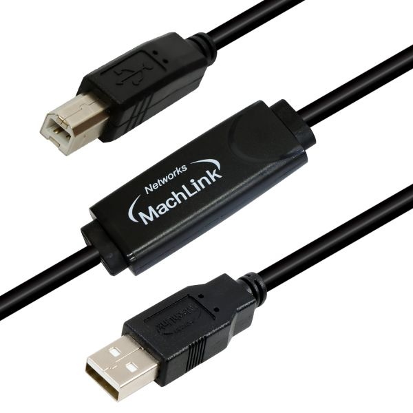 [MachLink] USB2.0 A to B 리피터 케이블,  ML-URAB10 [10M]