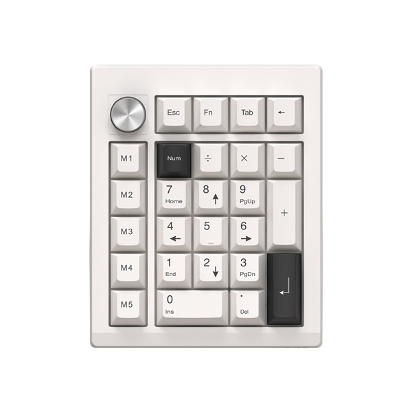 [ABKO] 유,무선, 블루투스 기계식 키패드,앱코 K26 리니어  [화이트]