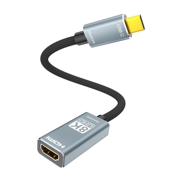 [MachLink] USB 3.1 C타입 to HDMI 2.1 8K 60Hz 미러링 컨버터 [ML-C2HX]