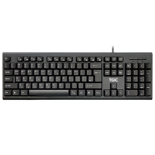 [TGIC COMPUTER] 유선키보드, TGC-K1500V  [블랙/USB]
