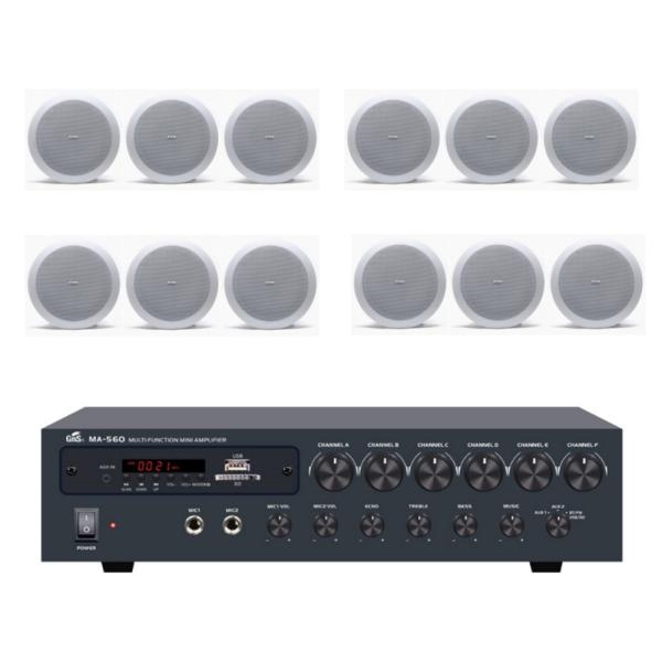 [GNS] [앰프스피커 패키지] MA-560 앰프 1대 + DEAN AUDIO SR-52C 스피커 6조 패키지