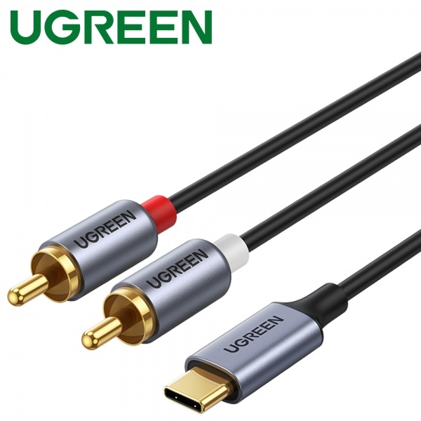 [Ugreen] Type-C to 2RCA 변환케이블, Audio(HiFi DAC),  U-20193 [1.5m]