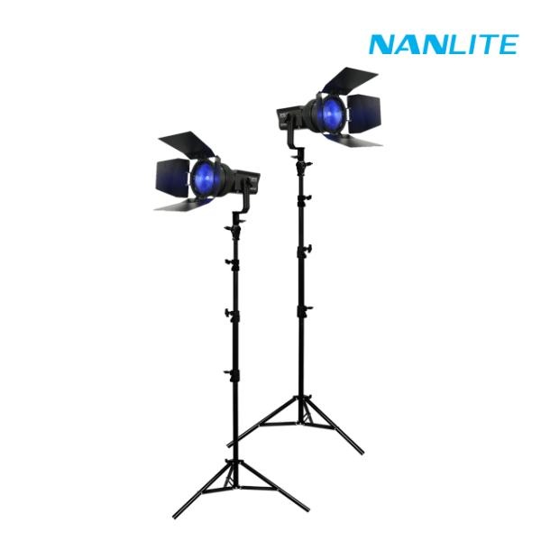[NANLITE] 난라이트 포르자60C Forza60C 풀컬러 LED 스팟 조명 프레넬렌즈 투스탠드 세트