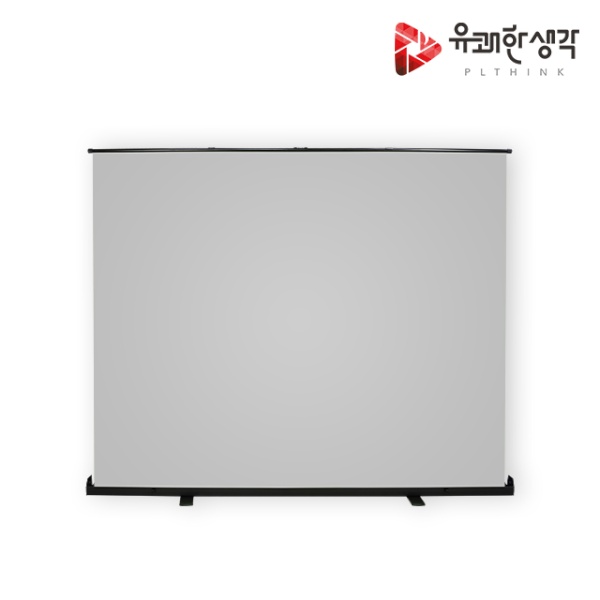 [유쾌한생각] 원터치 이동식 배경 L사이즈 2.5 x 2 m 그레이 / PL-GY-ROLLUP-2520