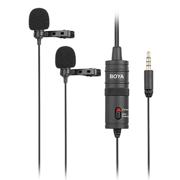 [BOYA] [유선] 보야 BY-M1DM Dual Omni-directional Lavalier Mic 마이크