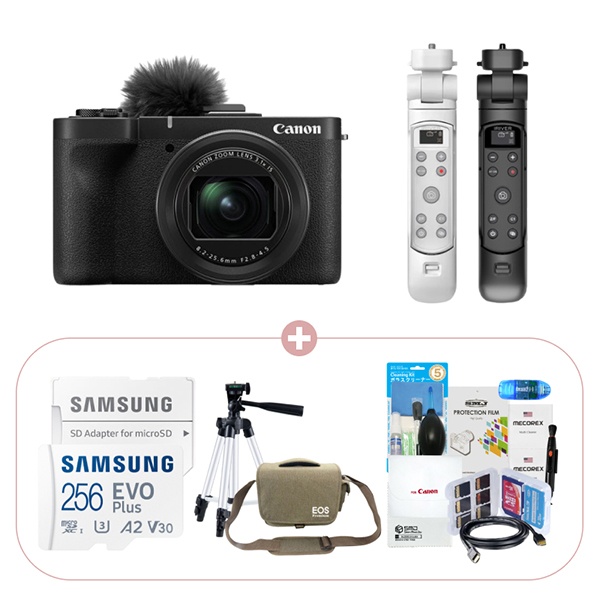 [Canon] 캐논 PowerShot V1 256GB + 아이리버 슈팅그립 13종 패키지 [정품/AS보장]