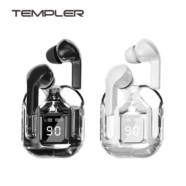 [TEMPLER] [블루투스 이어폰] 템플러 투명 블루투스 LCD 이어셋 BT-W500  [화이트]