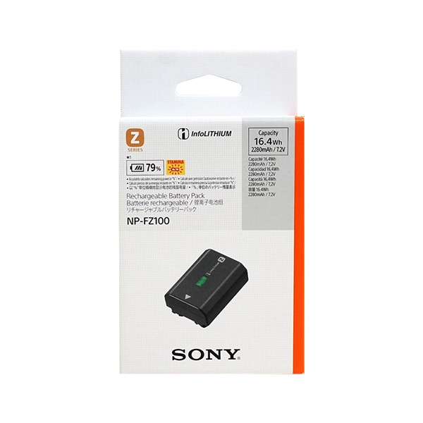 [Sony] 소니 NP-FZ100 충전식 정품배터리 알파 A9 A7CR A7M3 FX3